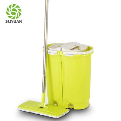 Hot sale super floor cleaning mop, floor quick dry magic 360 degree rotating flat mop bucket