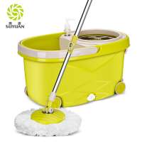 Professional design two bucket telescopic cleaning mop